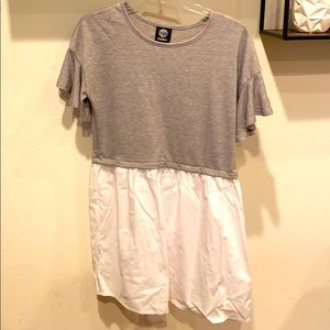 Grey and white lose fit dress